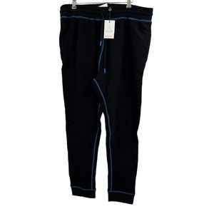 Eleven Paris Mid Weight Black Cotton Drawstring Jogger‎ Sweatpants Medium New